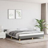 The Living Store Posteljni okvir brez vzmetnice temno siv 180x200 cm tkanina - Posteljni Okvir Z Vzglavjem, (21531326) | Shoptok.si