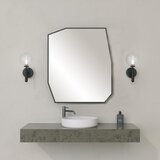 Hanah home quartz mirror - black black decorative mirror | ePonuda.com