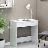  Radni stol bijeli 80 x 40 x 75 cm od konstruiranog drva | shoptok.hr