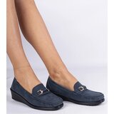 Gemre Navy women's wedge loafers Sameri | Shoptok.si