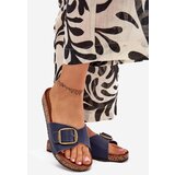 Boto Women's Sandals On Cork Platform With Buckle Blue Vianara | Shoptok.si