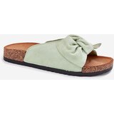 Boto Women's Sandals On Cork Sole With Bow Mint Seressa | shoptok.hr
