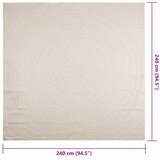  Tepih ZIZUR 240 x 240 cm s izgledom jute unutarnji i vanjski | shoptok.hr