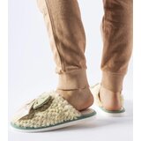 Gemre Green slippers with elegant bows Macaria | Shoptok.si