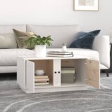  Stolić za kavu bijeli 80 x 50 x 40 cm od masivne borovine | Eponuda.com