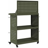  Količar za alate s policom Maslinasto zelena 65 x 35 x 111 cm | shoptok.hr