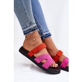VINCEZA Women's Slippers With Velcro Fuchsia 17401 | Shoptok.si
