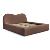 Bobochic Paris Narančasti tapecirani bračni krevet s prostorom za odlaganje s podnicom 160x200 cm Orlane – Cijene
