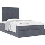 vidaXL Okvir za krevet s madracima tamnosivi 120x190 cm baršunasti | shoptok.hr