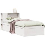 Maison Chic Postelja za odrasle - Posteljni Okvir brez vzmetnice bel 90x190 cm trdna borovina, (22082479) Cene