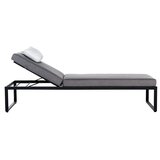 SENSUM Vrtni ležalnik (Črna, Aluminij, Nastavljivo naslonjalo) | Shoptok.si