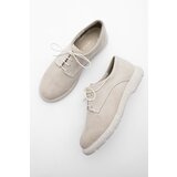 Marjin Oxford Shoes - Beige - Flat Cene