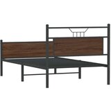  Posteljni okvir brez vzmetnice hrast 100x190 cm inženirski les, (21829160) | Shoptok.si