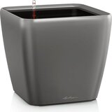 LECHUZA Okrasni lonec Quadro Premium LS 28 - Antracit metalik | Shoptok.si
