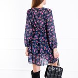 Resti Navy blue women's floral dress - Clothing | Shoptok.si