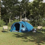  Kamping šator s krovom Plava 308 x 268 x 130 cm Poliester | shoptok.hr