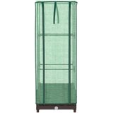  Povišena gredica s pokrovom za staklenik 40 x 40 x 123 cm | shoptok.hr