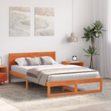  Okvir kreveta Ulašteni smeđi Čvrsta borovina 120 x 200 cm | shoptok.hr