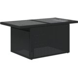 vidaXL 6-delni set dnevne sobe za vrt z blazinami Črna poli ratan | Shoptok.si