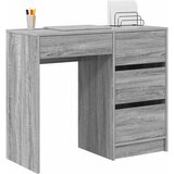  Stol s ladicama Siva Sonoma 90 x 37.5 x 75 cm Konstruirano drvo | shoptok.hr