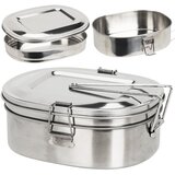  Turistička 3-dijelna inox lunch box posuda za hranu i kuhanje 900ml Cijene