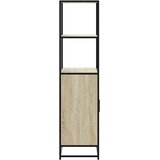 Visoka ploča sonoma hrast 68x35x139cm konstruirano drvo i metal | shoptok.hr