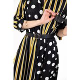 Fenzy Elegantna Maxi Haljina S Uzorkom Mori, Smeđa | shoptok.hr