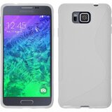  Gumijasti / gel etui S-Line za Samsung Galaxy Alpha - beli Cene