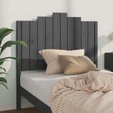  Uzglavlje za krevet sivo 106 x 4 x 110 cm od masivne borovine | shoptok.hr
