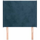  Uzglavlje s ušima tamnoplavo 103x16x118/128 cm baršunasto | shoptok.hr