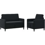  Set sofe s pohranom 2 kom. Crna Poliester | shoptok.hr