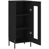 vidaXL Komoda crna 34 5 x 34 x 90 cm od konstruiranog drva | shoptok.hr