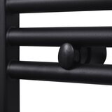  Crni kupaonski radijator za centralno grijanje zaobljeni 480 x 480 mm | shoptok.hr