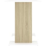  Blagovaonski stol bijeli i boja hrasta 110 x 60 x 75 cm iverica | shoptok.hr