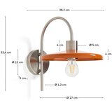 Kave Home Narančasta zidna lampa ø 27 cm Nuvira – | shoptok.hr