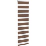 Zebra zavjesa smeđa 45x100 cm širina tkanine 40,9 cm poliester | Shoptok.si