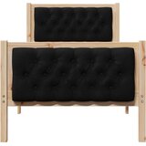  Krevetna konstrukcija Crna 80 x 200 cm Čvrsto borovo drvo Smeđa | Shoptok.si