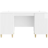  Stol Bijela visokog sjaja 142,5 x 50 x 75 cm Konstruirano drvo | Eponuda.ba