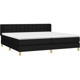  s oprugama i madracem crni 180x200 cm od tkanine | shoptok.hr
