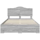  Konstrukcija postelje Siva Sonoma 160 x 200 cm Konstruiran les, (5000102362) | Shoptok.si