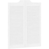 vidaXL Nihajna vrata Louvred Design 1 par Bela 100x80 cm | Shoptok.si