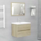  Komplet kopalniškega pohištva sonoma hrast iverna plošča, (20679183)
