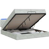  od pjene s madracem i LED-om Svjetlosiva 200 x 200 cm | shoptok.hr