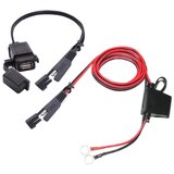 Dardanar usb polnilnik za motorna kolesa sae v usb adapter za kabel sae quick disconnect 2.1A vodoodporna vrata usb, (21199394) Cene