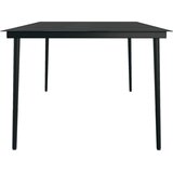  7-dijelni vrtni blagovaonski set s jastucima crni | shoptok.hr