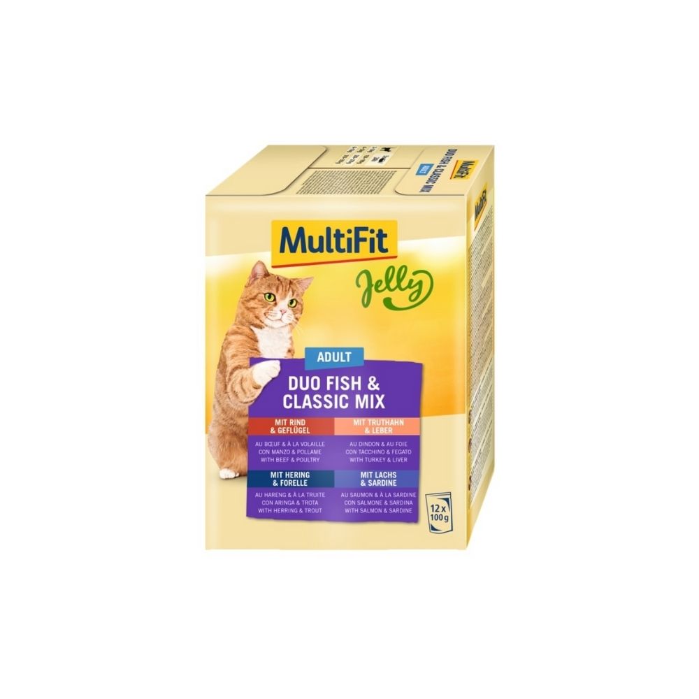 MultiFit Cat Duo riba i classic mix u želeu 12x100 g Cijene