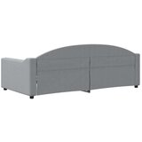 vidaXL Raztegljiva postelja svetlo siva 90x190 cm blago | Shoptok.si