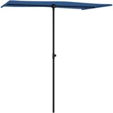 vidaXL Zunanji senčnik z aluminijastim drogom 180x130 cm sinje moder | Shoptok.si