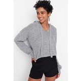 Trendyol Sweater - Gray - Regular fit Cene