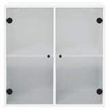  Zidni ormarić sa staklenim vratima bijeli 68 x 37 x 68,5 cm | Shoptok.si